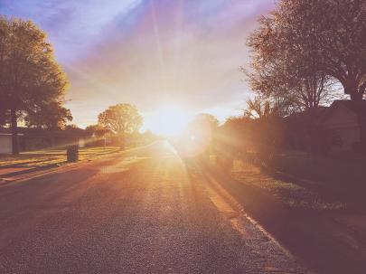 sunset on high bridge 3-27-16